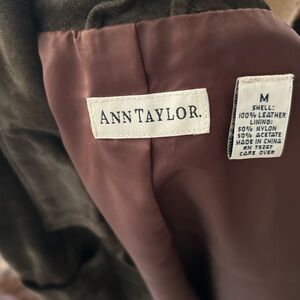 Ann Taylor Suede Vest in Rich Brown